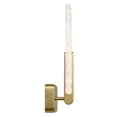 thumbnail image 4 of Curva Integrated LED 19in Brass Wall Light with Handcrafted Glass, 4 of 17