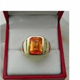 thumbnail image 2 of 925 Sterling Silver Citiren 14K Yellow Gold Ring Handmade Ring Gift For Her, 2 of 3