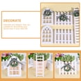 thumbnail image 4 of TEHAUX 3pcs Farmhouse Tiered Tray Decor Tabletop Centerpieces Holiday Ladder Window Fence Decoration, 4 of 6
