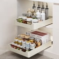 thumbnail image 4 of Estante de almacenamiento extraíble para cocina sin perforaciones, cesta extraíble para fregadero, cajón deslizante para gabinete, caja de almacenamiento, 4 of 5