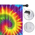 thumbnail image 4 of Blackout Kids Curtains,Colorful Rainbow Tie Dye Spiral Pattern Childrens Insulated Curtains Set Of 2,Bedroom Essentials,Toddler Room Decor 42"x63", 4 of 5