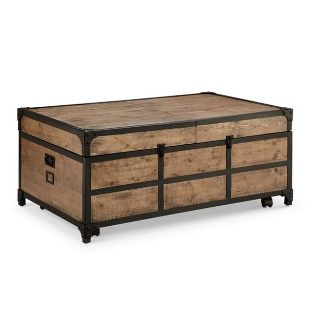 Magnussen Maguire Storage Trunk Coffee Table In Textured Natural Com Magnussen Maguire Storage Trunk Coffee, How To Make A Chest Coffee Table