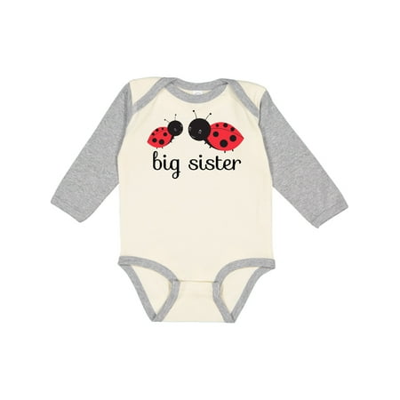 

Inktastic Big Sister Gift Baby Girl Long Sleeve Bodysuit