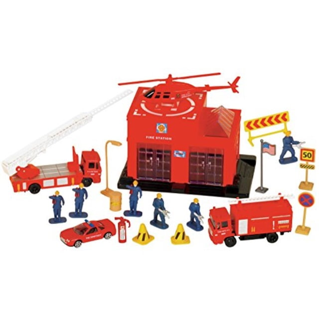 Small World Toys Vehicles Fire Station 20 Pc. Playset