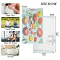 thumbnail image 6 of Yayeee 100% Cotton Hand Towels for Bathroom 16" x 28" Soft Absorbent Kitchen Towel, Yellow Tomatoes, 6 of 7