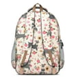 thumbnail image 3 of Schnauzer Dog and Flower Floral Backpack for School,Cute School Bag,Schoolbag with Adjustable Shoulder Straps & Padded Back,16.9 Inch, 3 of 5