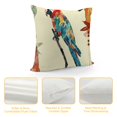 thumbnail image 4 of Orinice Colorful Parrot Graphic Decorative Throw Pillow Cover for Home Couch Living Room Bed Sofa 20x20in, 4 of 5