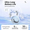 thumbnail image 4 of NEW T8 TWS Wireless Bluetooth 5.3 Headset Transparent ENC Headphones Sport Gaming Headsets Noise Reduction Earbuds Bass Touch Control for Phones, 4 of 5