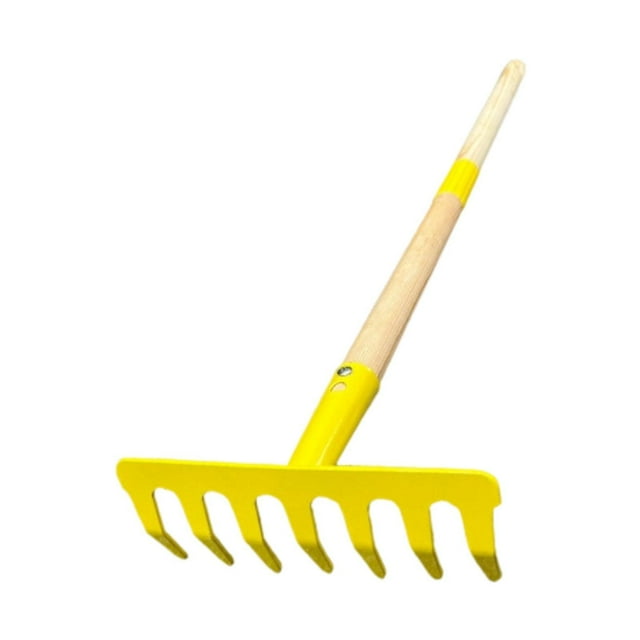 Almencla Hand Tool Comfort Handle Steel Beach Sand Toy for Household Farming Planting Nail rake