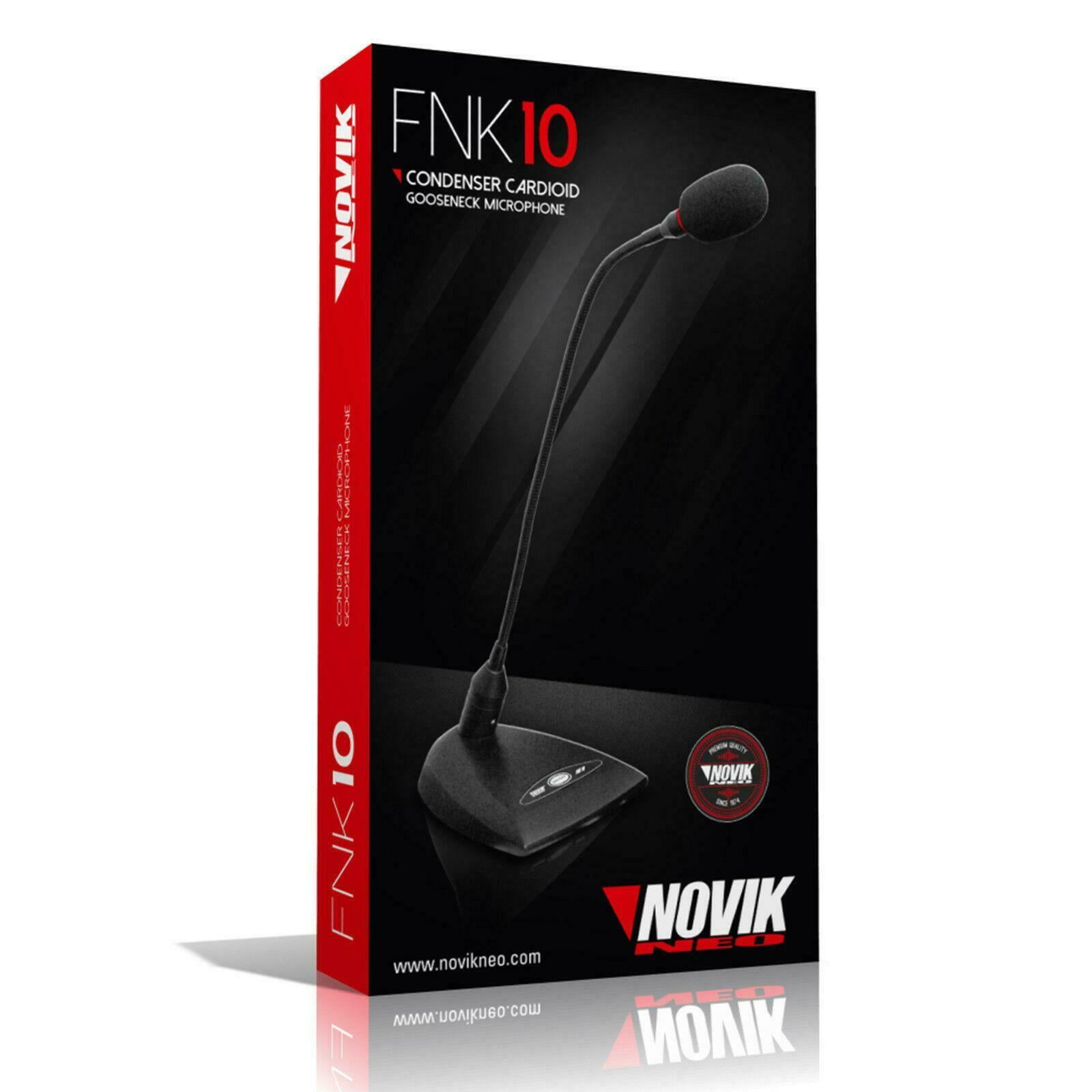 NOVIK NEO FNK 10 Cardioid Condenser Gooseneck Microphone, Directional