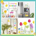 thumbnail image 7 of Easter Gel Window Clings Stickers 6 Sheets For Glass Decor With Bunny Eggs Basket Gnome Designs, 7 of 7