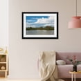 Framed Art Print, Flamingos in a lake by Panoramic Images, 17-7/8" x 21 ...