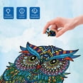 thumbnail image 4 of 200Pcs Owl Wooden Jigsaw Puzzles for Adults 36x24.4cm Animal Jigsaw Puzzles Wood Adult Colorful Jigsaw Puzzles for Birthday Christmas, 4 of 9