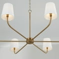 thumbnail image 5 of 6 Light Chandelier In Minimalist Style-21.25 Inches Tall And 47 Inches Wide-Matte Black Finish    -Traditional Installation Capital Lighting, 5 of 7