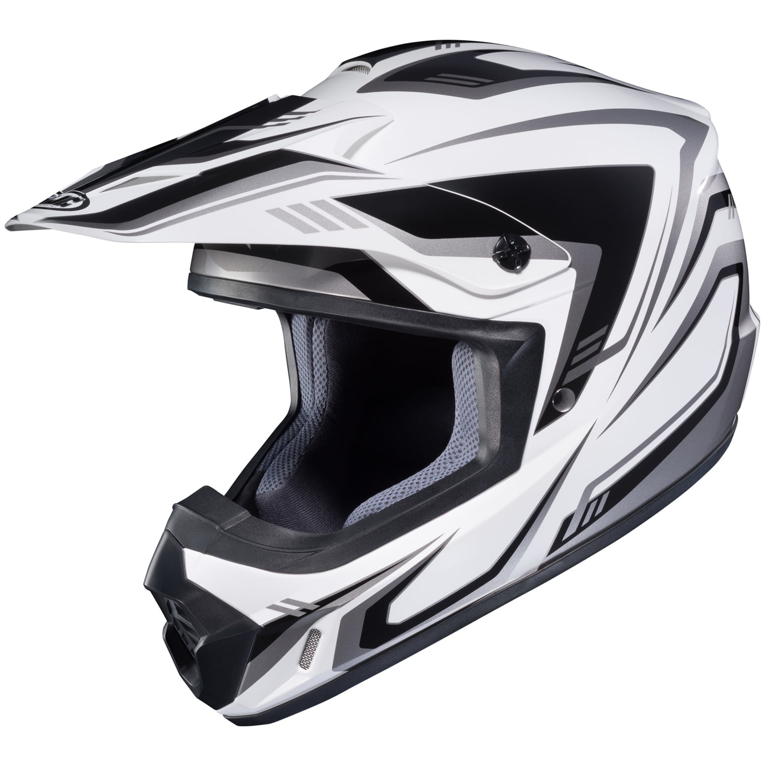 HJC Black CS MX II Trax Motocross Helmet Dirt Bike Adult ATV UTV Off Road