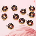 thumbnail image 1 of MesaSe 10Pcs/Set Resin Donuts Food Charms Pendants Jewelry Findings DIY Craft Making, 1 of 6