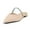 Nude, variant on Women Graceful Pointed Closed Toe Flat Mules Crystal Strap Slip On Dressy Daily Slides Shoes Size 7 Orange