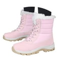 thumbnail image 3 of YLYL Womens Winter Snow Boots Warm Fur Lined Lace up Waterproof Lightweight Outdoor Hiking Mid Calf Boots, 3 of 4