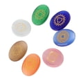 thumbnail image 2 of Engraved Chakra Stone Chakra Stone Set 7Pcs/Set Engraved Spiritual Healing Meditation Palm Stones Reiki Chakra Crystal ANGGREK Otros, 2 of 7