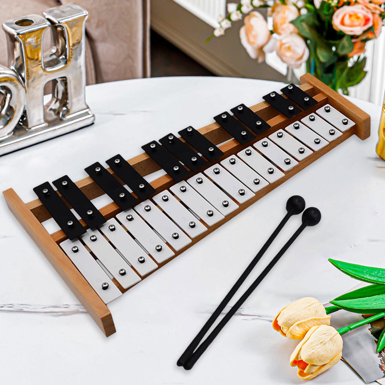 JWQFBC 27 Note Wooden Xylophone Glockenspiel Fine Motor Skill Enlightenment Educational
