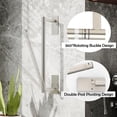 thumbnail image 2 of RUACQ Paper Towel Holder Under Cabinet, Self-Adhesive or Wall Mounted SUS304 Stainless Steel for Kitchen Bathroom, Silver, 2 of 6