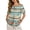 Abstract Geometry Polka Dot, variant on Blue Turtle Starfish Print Women's Cotton Linen Tunic Tops Dressy Casual Blouses Novelty Summer Outfits Decorative Buttons Plus Size Short Sleeve Shirts, XL