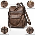 thumbnail image 5 of Dora & Liz Mochila para mujer Monedero Mochila de cuero Monedero para mujer Mochila de moda de viaje Bolsos de hombro de diseñador para mujer, 5 of 5
