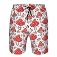 thumbnail image 3 of Fotbe Amanita Red Mushroom Trajes de Baño Estampados para Hombre, Shorts de Verano de Secado Rápido, Ropa de Playa, Bañadores-XX-Large, 3 of 6