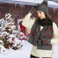 thumbnail image 2 of Winter Hat Scarf Gloves Set for Women Womens Knit Warm Hat Beanie Long Scarf Touchscreen Gloves Skull Caps Neck Scarves, 2 of 10