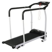 Recovery Fitness Walking Treadmill with Full Length Handrails,  LCD Display Adjustable Speed/Slop 220lb Capacity 12 Speed Gear for Seniors, Adult