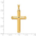 thumbnail image 2 of 14K Yellow Gold 3-D Polished Hollow Cross Pendant, 2 of 2