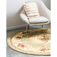 thumbnail image 5 of Rugs.com Chateau Collection Rug – 13' Round Green Medium Rug Perfect For Kitchens, Dining Rooms, 5 of 9