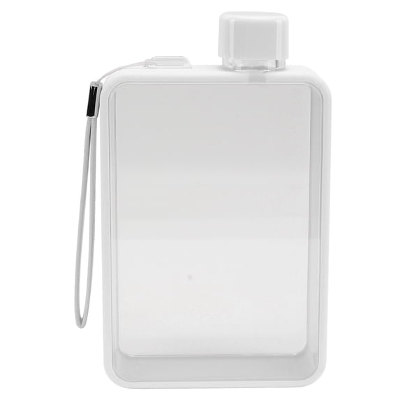 Bouteille d'Eau Plate - 12.85oz (380mL) Petite Bouteille en Plastique Qui Se Fixe dans Votre Sac à Main Parfait pour Sports Extérieurs Camping Randonnée Cyclisme Voyage Bouteille d'Eau Réutilisable Transparente et Mince