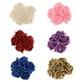 thumbnail image 4 of GUOOL 12pcs Colorfast Foam Roses Glitter Powder Flower Bouquet Wedding Christmas Decor, 4 of 5