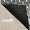 thumbnail image 5 of Addison Rugs Chantille Indoor/Outdoor Transitional Geometric Charcoal Machine Washable Rectangle Rug, 5' x 7'6", 5 of 8