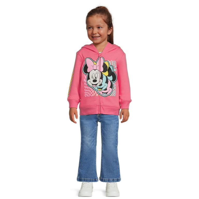 Minnie mouse zip up hoodie toddler hot sale