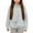 Light Gray, variant on Big Girls Puppy Cat Big Pocket Hoodie Soft Cozy Hooded Sweatshirt, Sizes 9-10