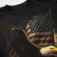 thumbnail image 4 of Bald Eagle American Flag Graphic T-Shirt, Patriotic Unisex Tee, 4 of 9