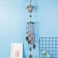 thumbnail image 2 of Cateissary Campana de viento de jardín hecha a mano de hierro, espacio al aire libre, toque elegante, campanas de viento para el hogar, Iluminación y accesorios 204-Colibrí(Copp, 2 of 6