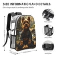 thumbnail image 4 of Honeii Forest Creek Cute Dog Print Clear Backpack Heavy Duty Transparent Bag 17" See Through BookBag for Women Men Adults Work Festival Sports Travel, 4 of 7
