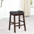 thumbnail image 3 of Coaster Donald Wood Counter Height Stools Cappuccino and Black, 3 of 9