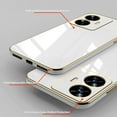 thumbnail image 4 of Compatible with Realme C55 Case for Women Men, Ultra Thin Realme C55 Phone Case Silicone Cute Shockproof Plating Electroplate Soft Cases Cover (White), 4 of 13