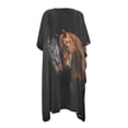 thumbnail image 5 of DISNIMO Women Horse Print Swimsuit Cover Ups Casual Loose Cardigan Bikini Coverups Kimono Summer Bathing Suit Cover up Lightweight Comfort Resort Wear, 5 of 6