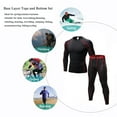 thumbnail image 6 of LANBAOSI Men’s Base Layers Set - Compression Thermal Shirt & Pants, Quick Dry, Moisture-Wicking Size XL, 6 of 7