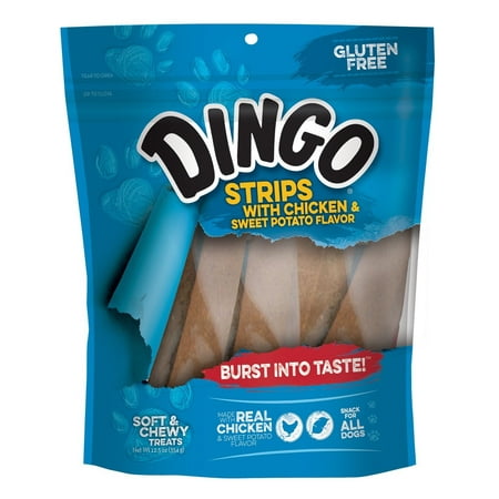 Dingo Chicken and Sweet Potato Strips Snack for all Dogs,