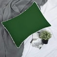 thumbnail image 5 of DNG Creations 4 Piece Pom Pom Sheet Set 100% Egyptian Cotton, White Pom-Pom Fringe Solid Pattern 24 Inch Deep Pocket ( Solid Green - Twin ), 5 of 7
