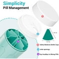 thumbnail image 4 of Extra Large Supplement Organizer Moisture-Proof Jumbo Pill Dispenser with Large Compartments Pill Boxes and Organizer to Hold Monthly Vitamin or Medication (Pink), 4 of 8
