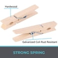 thumbnail image 5 of 100 Uds. Pinzas para ropa, pinzas de madera para ropa, Clips de madera resistentes de 3 pulgadas para colgar fotos de ropa al aire libre, 5 of 5