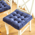 thumbnail image 1 of Granjero Gordo Cojín cuadrado suave y cómodo para suelo, cojín de terciopelo grueso, cojín sólido para terraza, azul oscuro, 45 x 45 cm (18 x 18 pulgadas)., 1 of 4