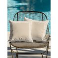 thumbnail image 4 of Outdoor Pillows Waterproof, Bohemian Floral Tile Bedding Throw Pillows with Insert for Couch Sofa Bed, Cream Boho Sounthwest Middle Century 16x16 Inch Pillowcases Decorative Patio Pillow Set of 2, 4 of 8